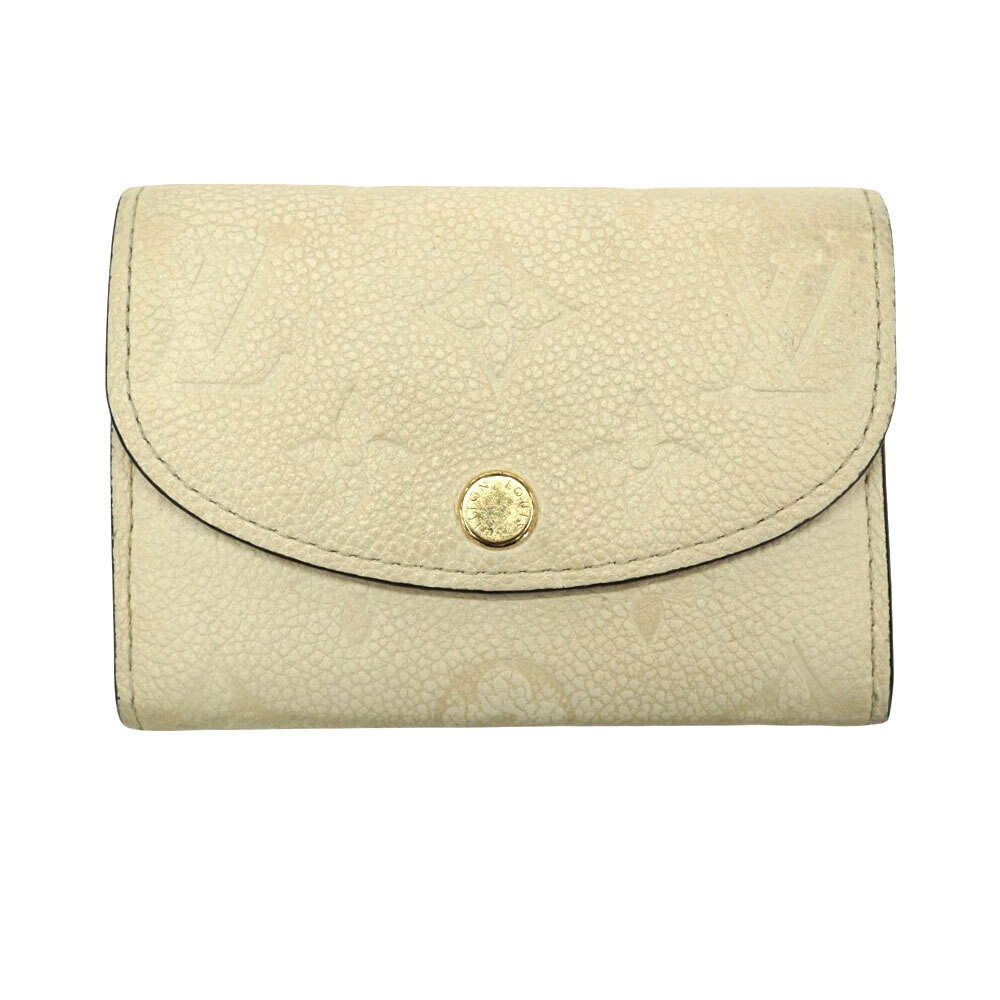 Louis Vuitton Coin Purse Rosalie Leather Cream